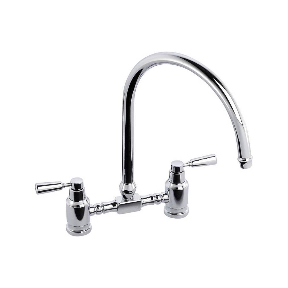 Abode Hargrave Swan Neck Bridge Mixer Tap