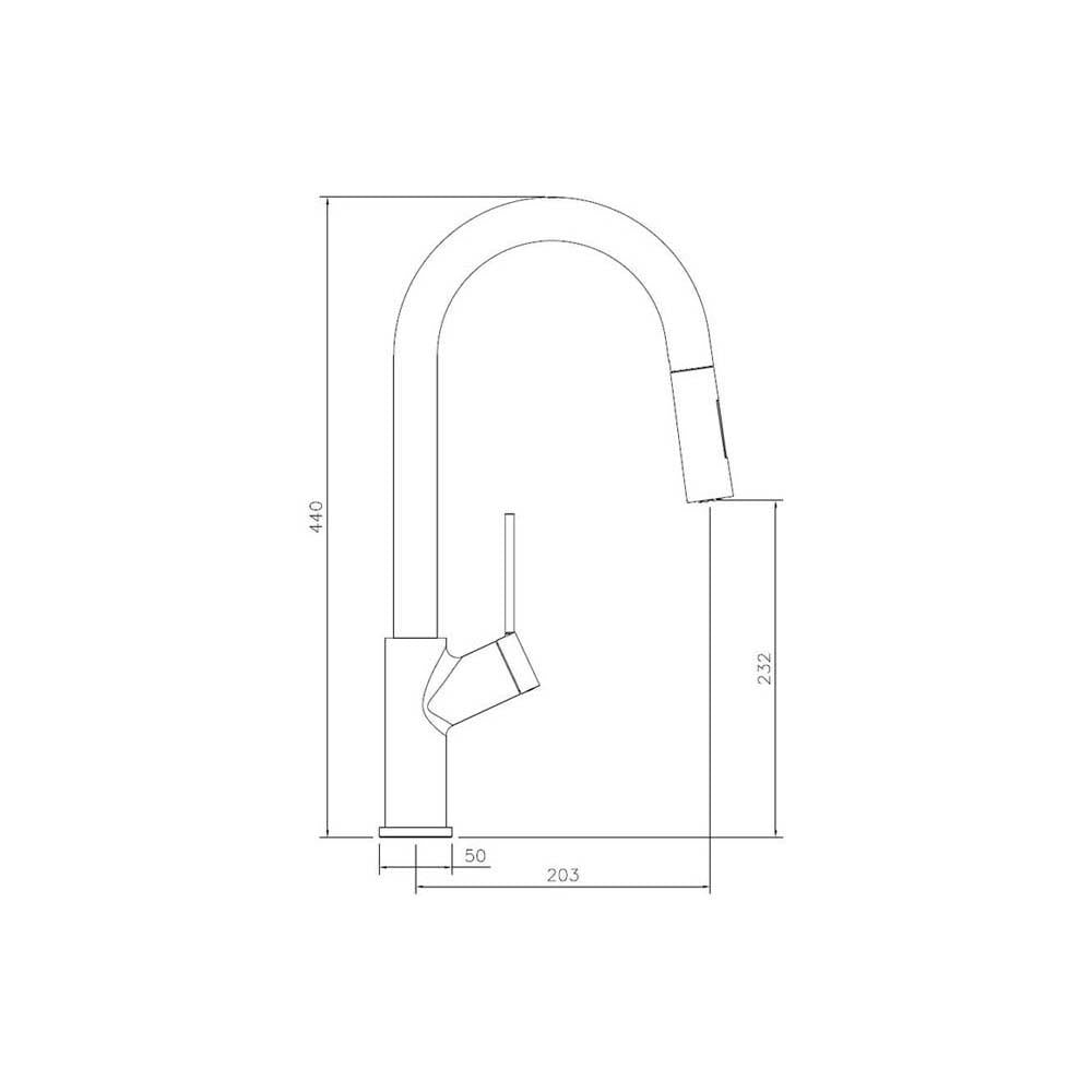 Abode Virtue Nero Mixer Tap with Pull Out