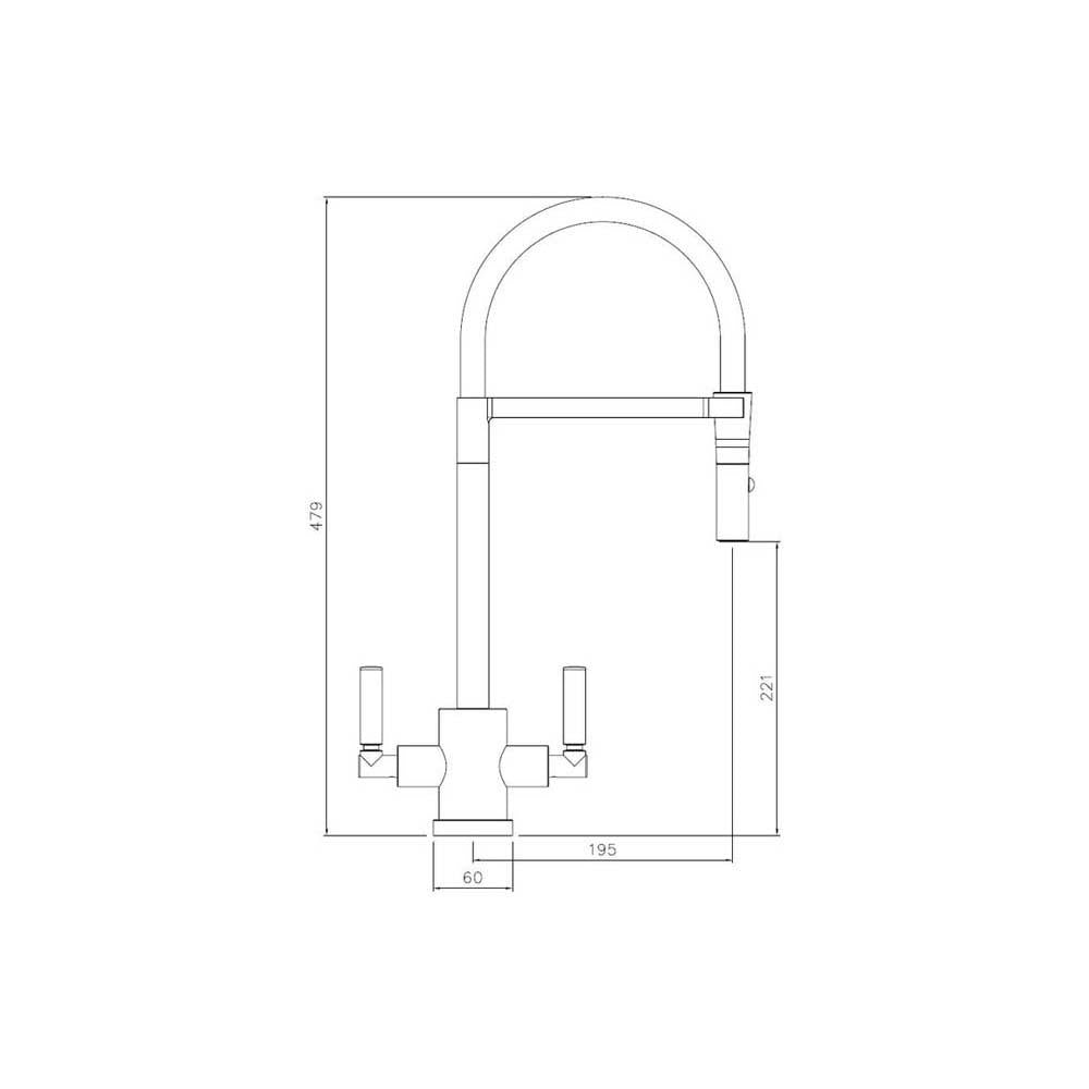 Abode Atlas Professional Monobloc Mixer Tap