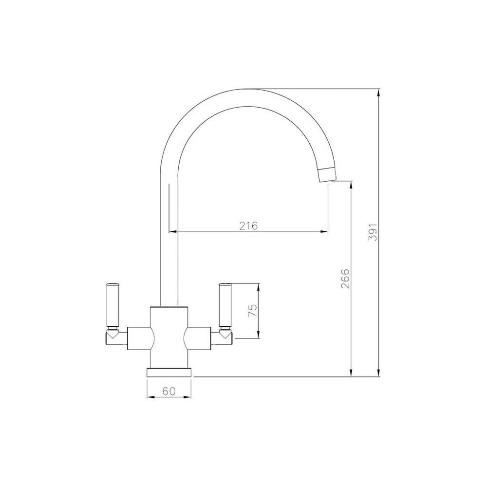 Abode Atlas Monobloc Aquifier Mixer Tap