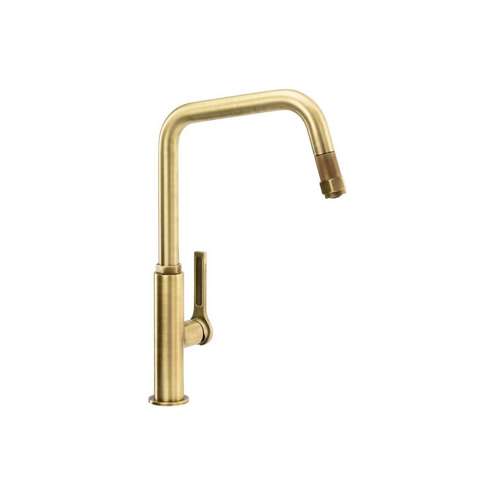 Abode Hex Single Lever Mixer Tap with Pull Out