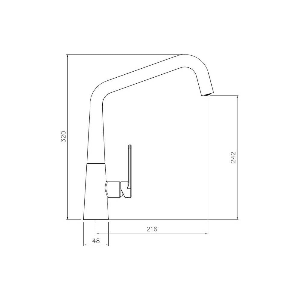 Abode Coniq S Single Lever Mixer Tap