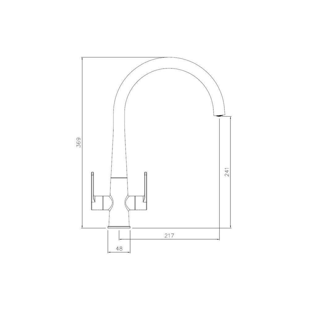 Abode Coniq R Monobloc Mixer Tap