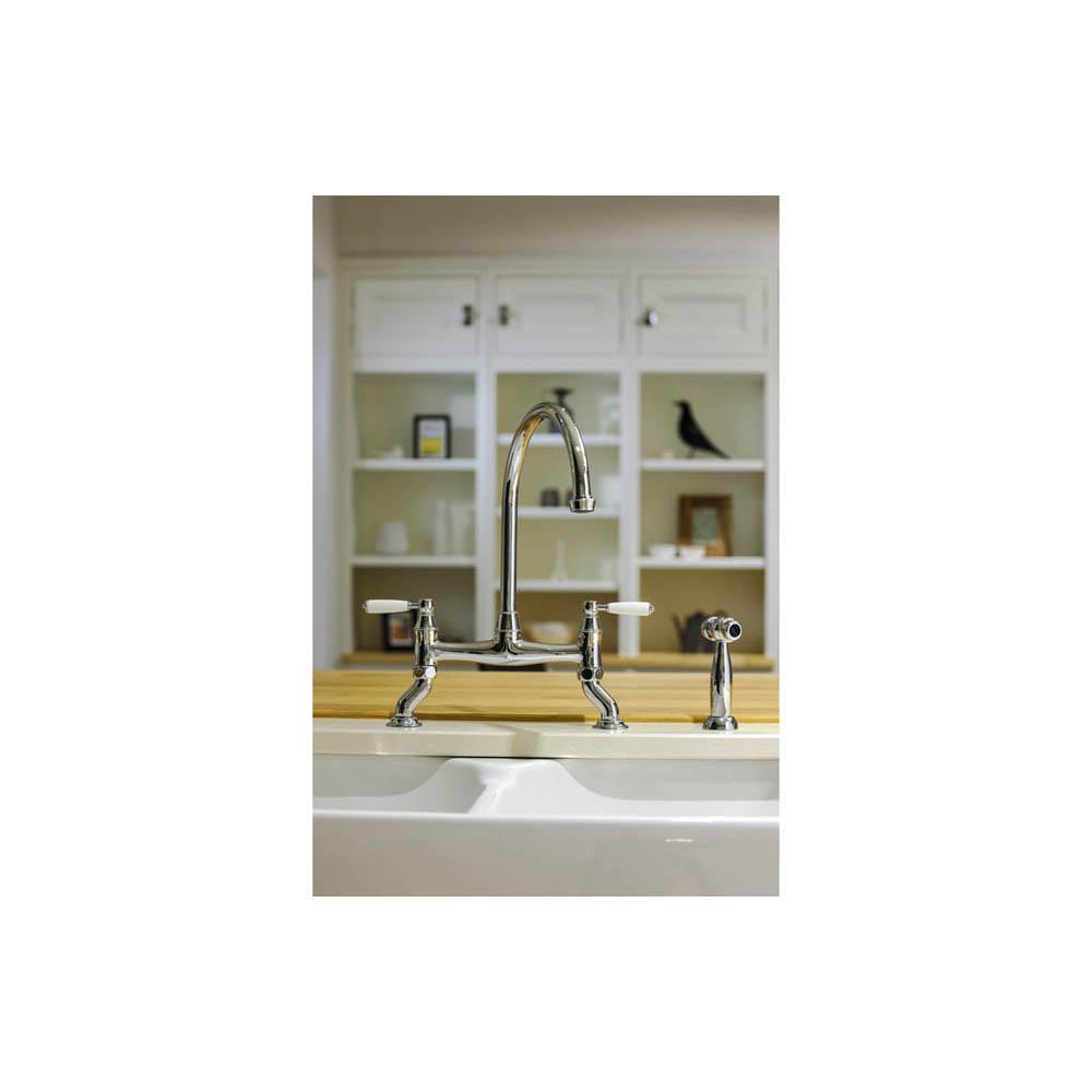 Abode Astbury Bridge Mixer Tap with Handspray