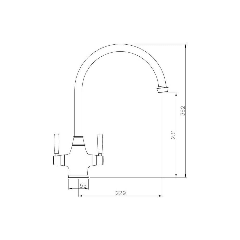 Abode Brompton Monobloc Mixer Tap