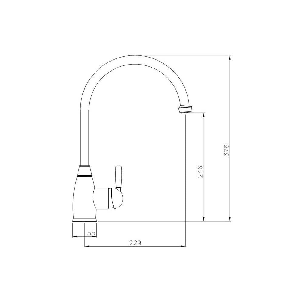 Abode Brompton Single Lever Mixer Tap