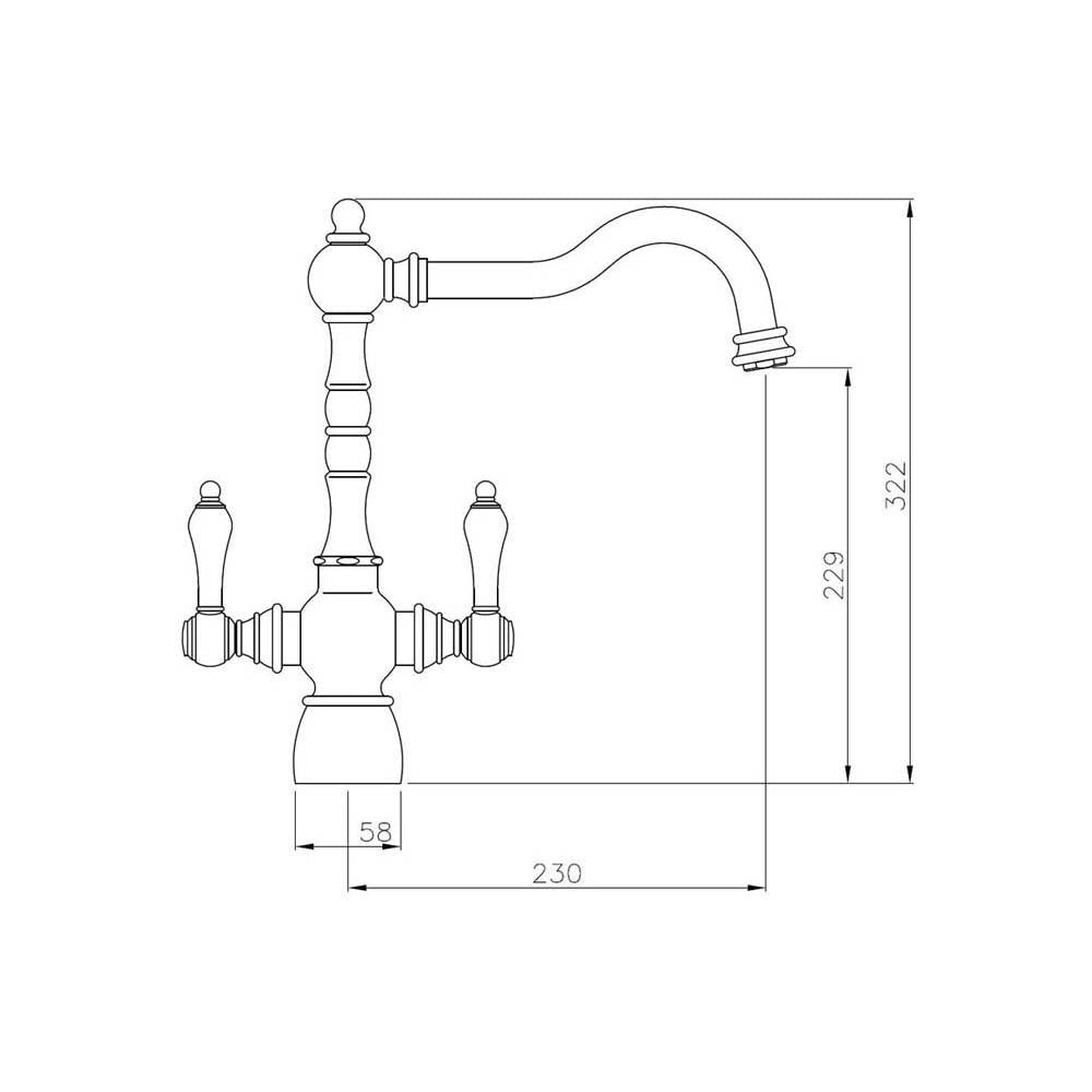 Abode Bayenne Monobloc Mixer Tap