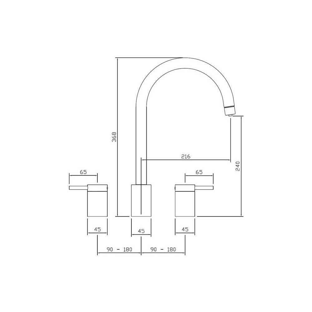 Abode Profile 4-in-1 3 Part Tap