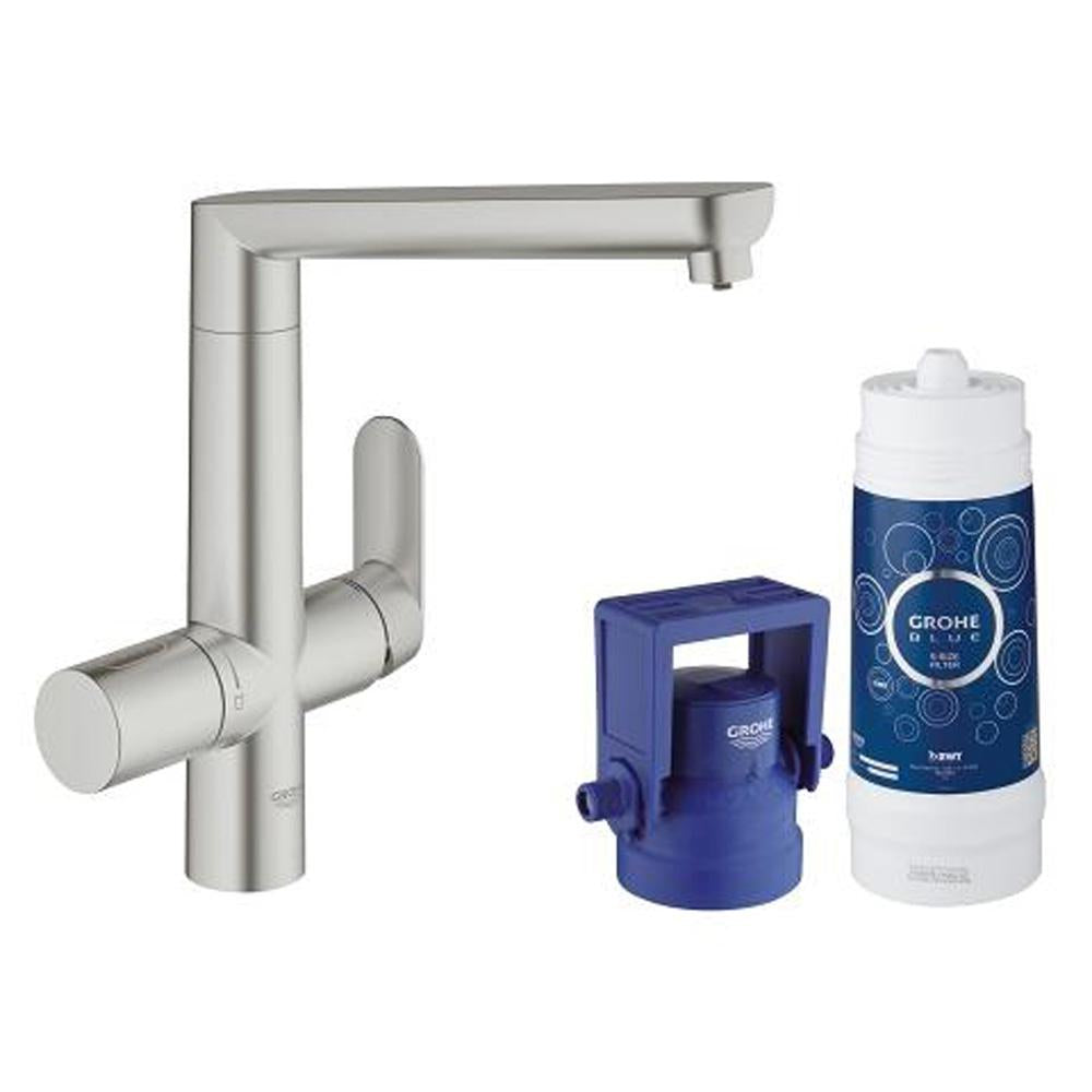 Grohe Blue K7 Pure Starter Kit with High 140 Degree Swivel Spout