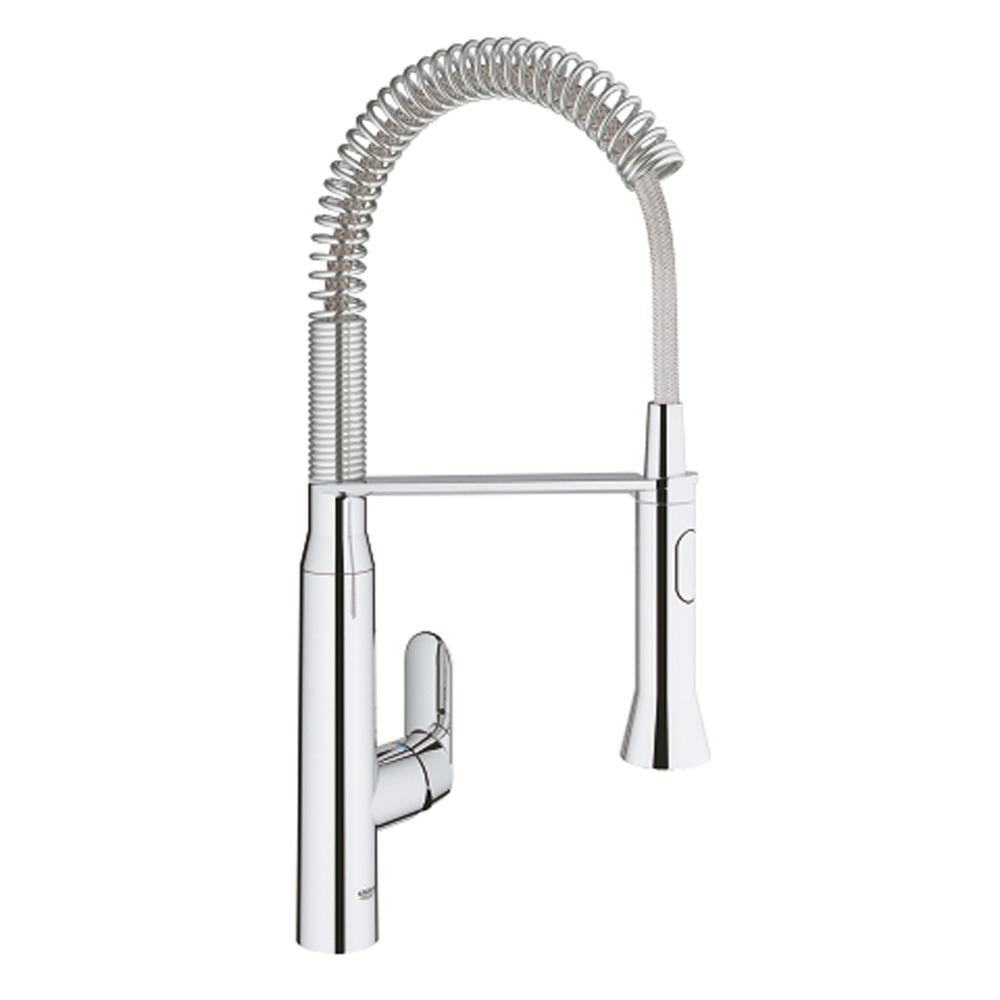 Grohe K7 1/2 Inch Single Lever Sink Mixer Professional Spray with 360 Degree Swivel Range