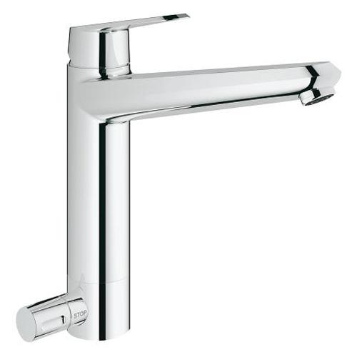 Grohe Eurodisc Cosmopolitan 1/2 Inch Single Lever Sink Mixer with Integrated Stop Valve