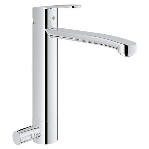 Grohe Eurostyle Cosmopolitan 1/2 Inch Single Lever Sink Mixer with Integrated Stop Valve